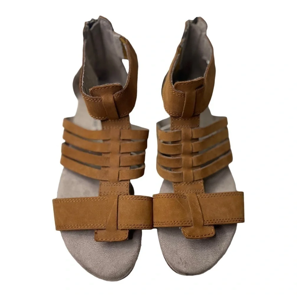 Caterpillar Women’s Brown Leather Gladiator Sandals